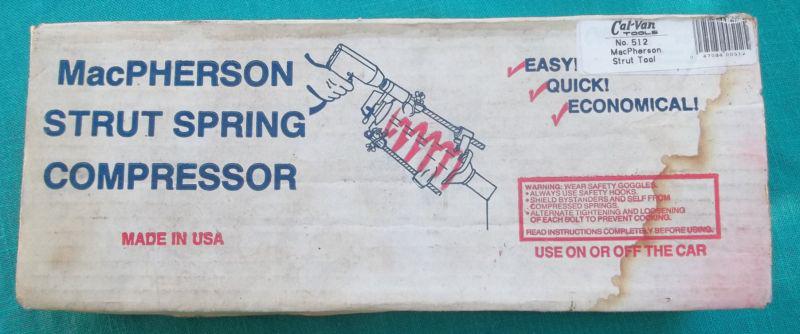 Macpherson strut spring compressor cal-van # 512 use with impact wrench