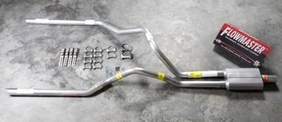 Dodge ram 94-01 dual exhaust kit + flowmaster 40 series + tips w/ mandrel bend