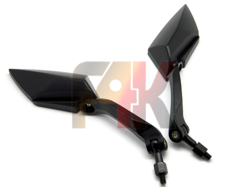 UNIVERSAL BLACK MOTORCYCLE CRUISER BOBBER REARVIEW MINI MIRRORS 8MM 10MM ADAPTER, US $14.95, image 3