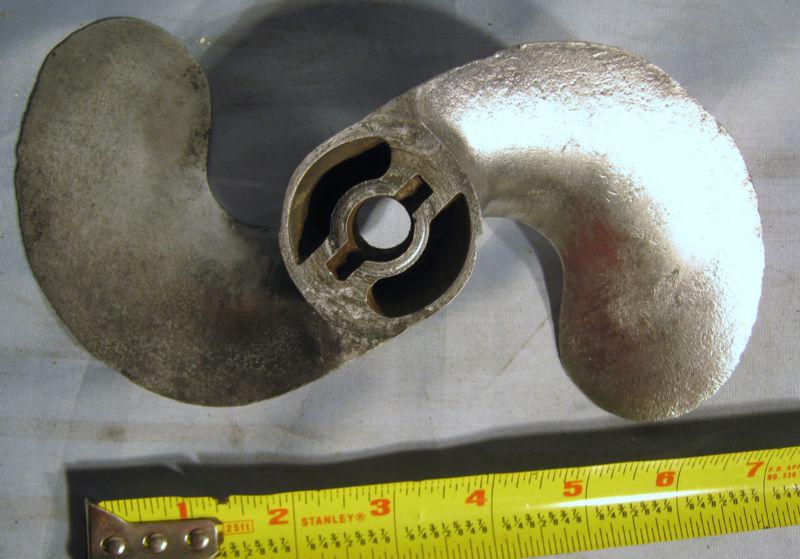 Vintage 2 Blade Aluminum Boat Outboard Propeller For Repair or Decoration, US $11.99, image 4