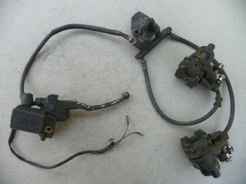 Find 82 Yamaha Maxim XJ 750 Complete Front Brakes Master Cylinder Calipers & Hoses in