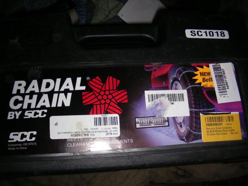 Find NEW SCC RADIAL TIRE CHAINS CABLES TIRES SC1018 in Cumberland