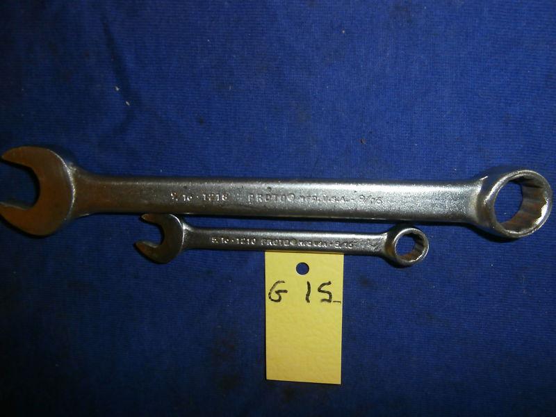 G15 vintage proto tools usa  12?? 2 pcs. 12 pt. comb wrenches