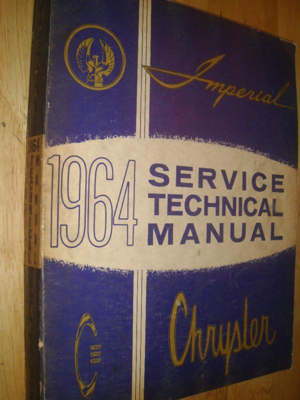1964 chrysler and imperial shop manual / original shop book!!!