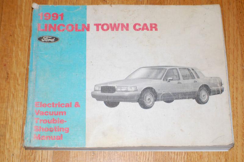1991 lincoln town car evtm electrical vacuum diagram factory service manual '91