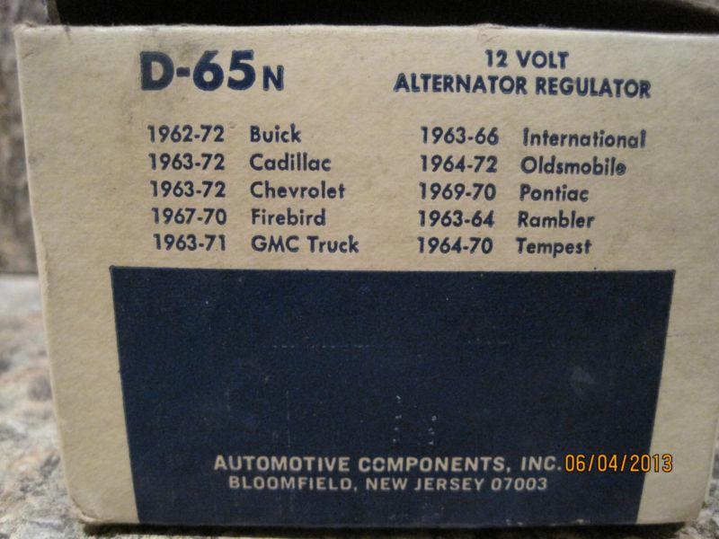 NOS 1962-72 GM Voltage Regulator. Replacement for Delco 635, US $29.00, image 2