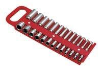 Lisle 40120 1/4" socket holder red