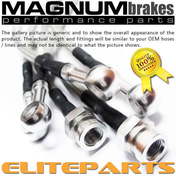 Stainless steel brake lines for 01-03 protégé (r-drum)