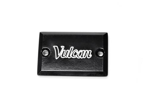 Kawasaki vulcan 900 / 2000 black fluid reservoir cap logo engraved (2004-2012)