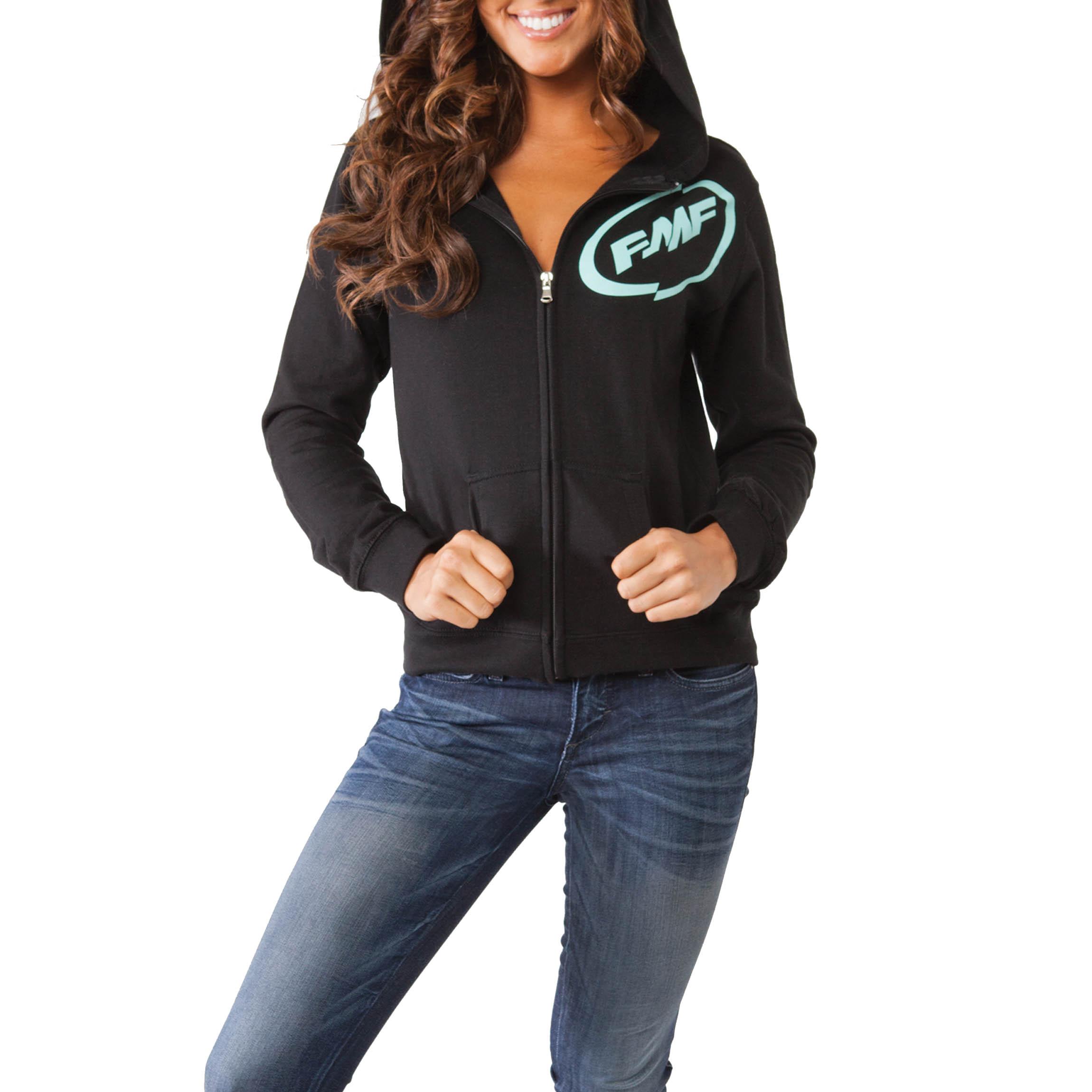 Fmf apparel women's glitz zip-up hoodie motorcycle sweatshirts