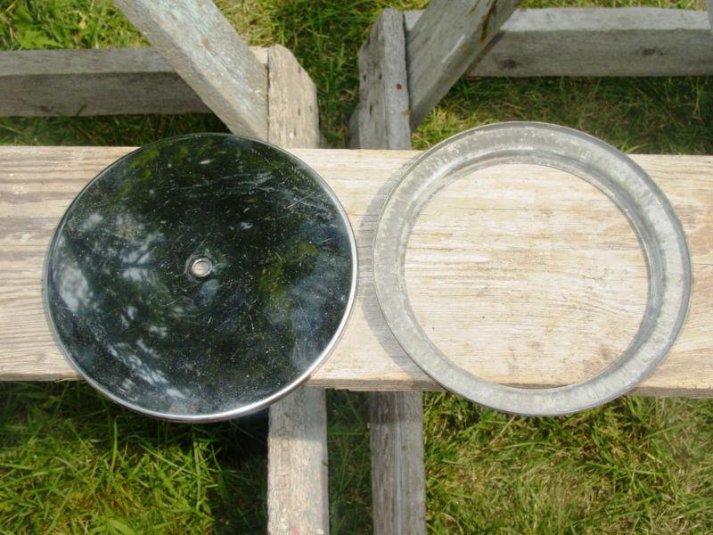 Find Six 6" Inch Carburetor Chrome Open Element Flat Top & Base Air