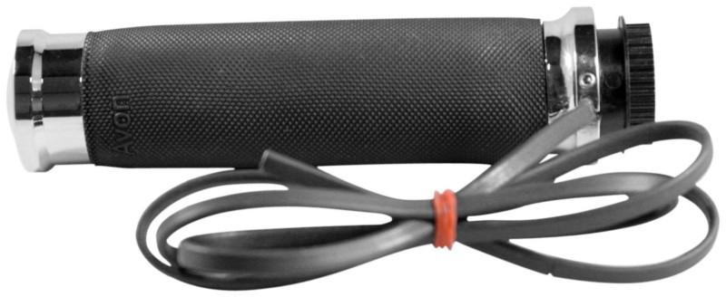 Avon grips heated metric cruiser grips - custom contour - chrome  mt-cc-85-ch-ht