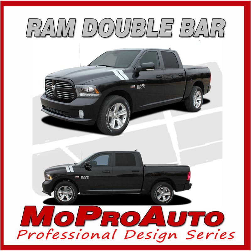Dodge ram hood hash marks vinyl 2010 graphics decals - 3m pro vinyl stripes d26