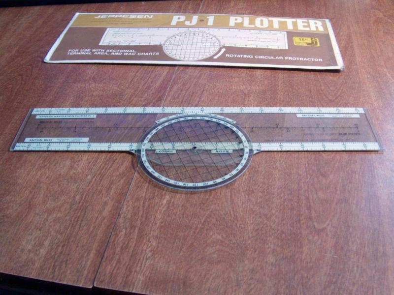 Vintage jeppesen pj-1 navigation plotter instrument item #je524414 