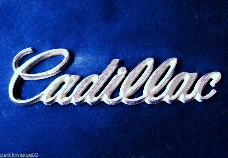 Oem cadillac script trunk emblem