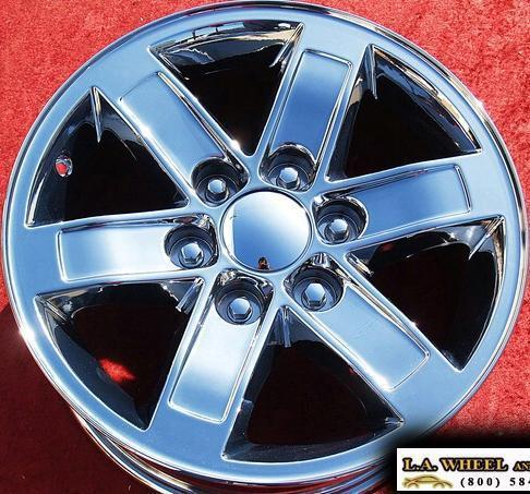Exchange set of chrome 17" gmc sierra yukon avalanche tahoe oem wheels rims 5296