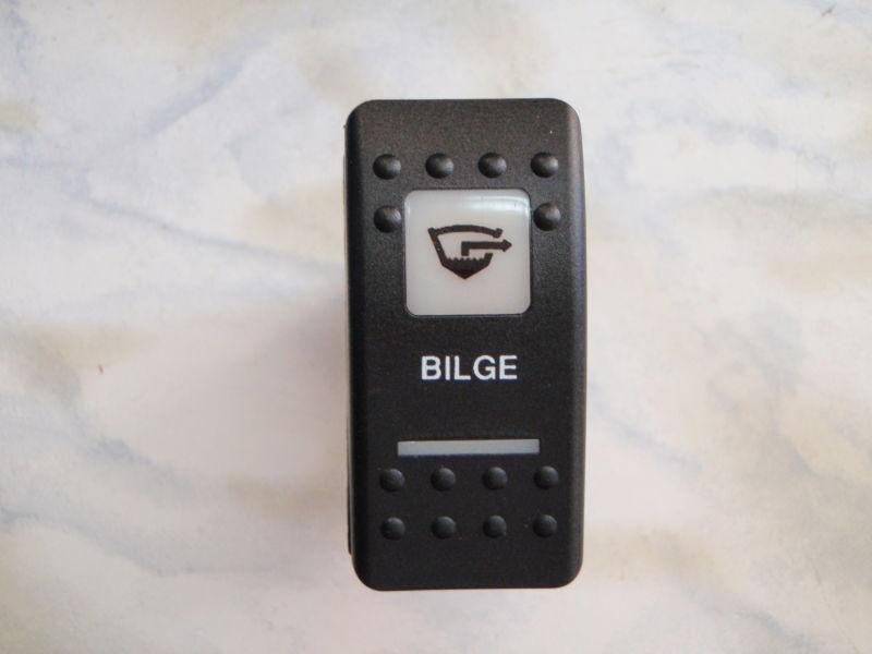 Bilge switch manual auto on/on carling vddab60b lighted rocker black wht lens