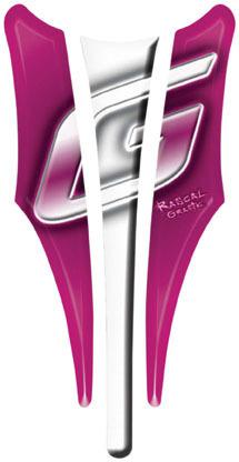 Suzuki sfv650 gladius 2009-2010 pink/white tankpad