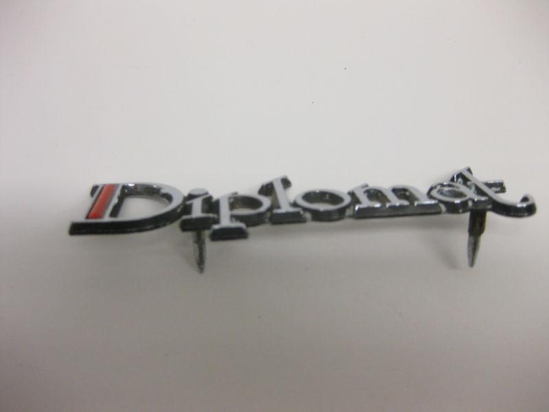 1979 1980 1977 82 83 84 78 DODGE DIPLOMAT EMBLEM #4017344 A DEAL DON'T MISS IT, US $21.28, image 3