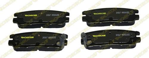 Monroe dx567 brake pad or shoe, rear-monroe dynamics brake pad