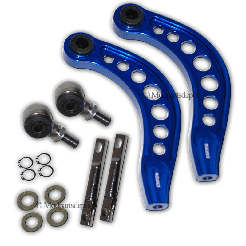 2006-2010 honda civic rear camber arms kit blue 06-10 1.8l 2.0l vtec sohc