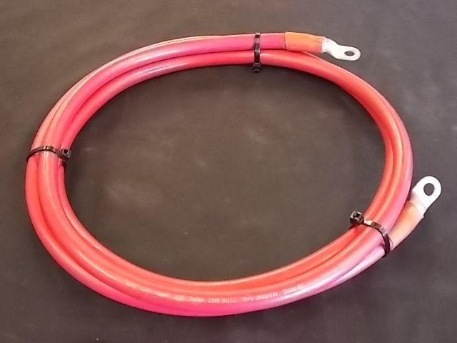 1/0 awg marine battery cable 8' (red) boat