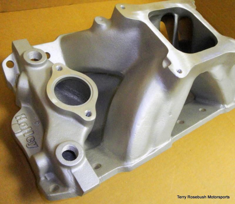 Find Holley 30025 SBC Strip Dominator Intake, Single Plane, 4150