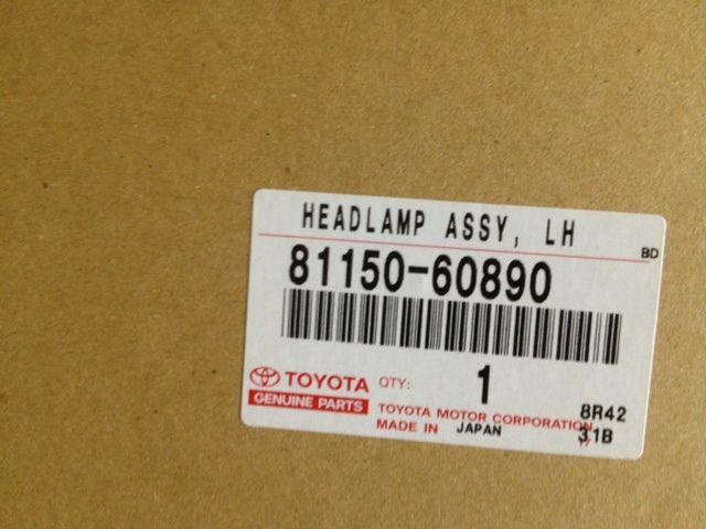 Lexuslx470 new oem lh headlamp assy 81150-60890