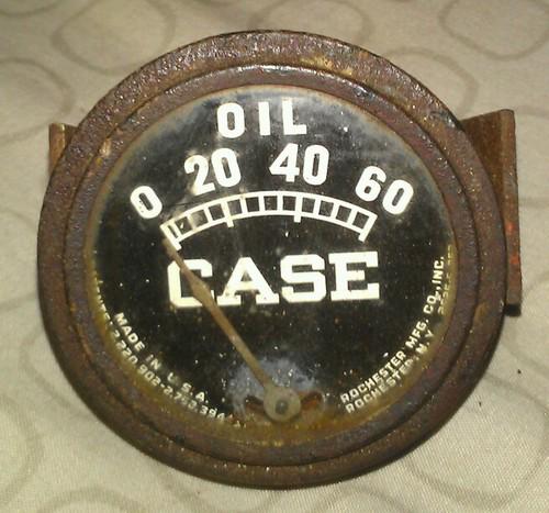Vintage case oil pressure gauge