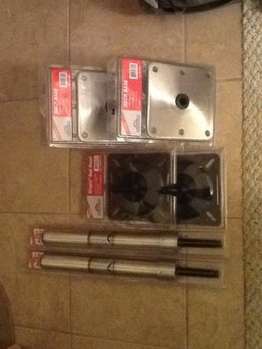 Boat seat pedistal set