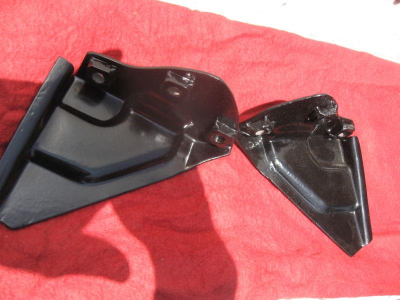 1957 chevrolet chevy  front  bumper bracket  semi black  powder coat  pair