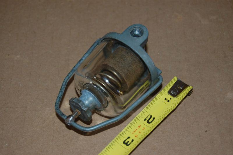 Nos glass bowl fuel filter durex for hot rod /rat rod 1930's to1960's vintage