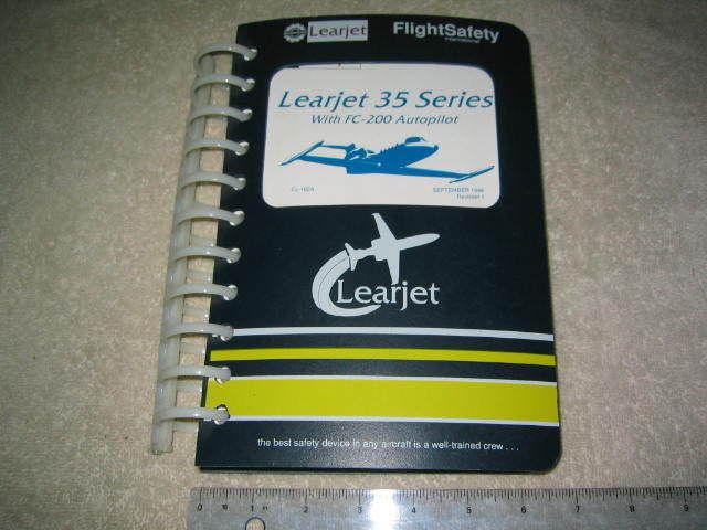 Learjet 35 series crew checklist and qrh 1996 rev 1