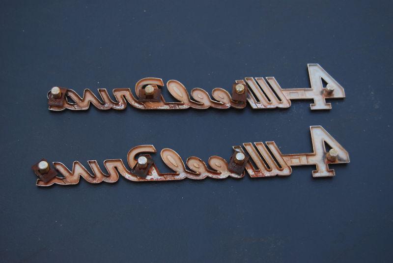 1950 1951 1952 1953 1954 1955 Willys Jeep Truck Wagon 4 Wheel Drive Hood Emblems, US $50.00, image 2