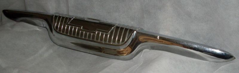 Original 1956 chevrolet hood emblem in good condition