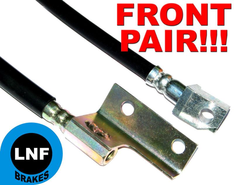 69 70 71 mercury cyclone gt spoiler 428cj - disc brake hose front set x2 (pair)