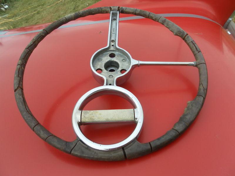1941 1940 chevy deluxe steering wheel c/w built in spinner rat rod hot rod rare, US $399.99, image 2