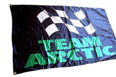 Arctic cat team flag banner sign 4x2 ft snowmobile limi