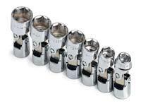 Sk hand tool  llc 4607 7 piece 6 point flex socket set 3/8" drive