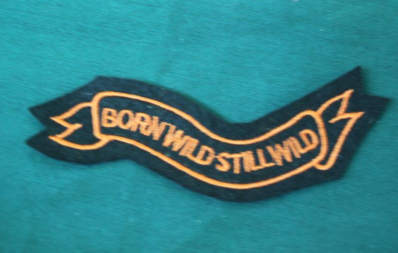 Born wild, still wild   perfect patch for  motorcycle leather