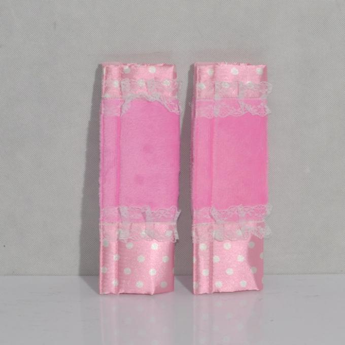 New Lovely Pink with White Dot Car Safety Comfortable Seatbelt Pads Cover, US $5.99, image 2