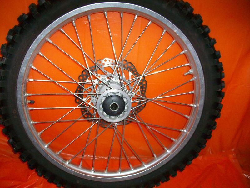 2002-2012 honda oem front wheel rotor rim hub crf250r crf450r cr125 cr250