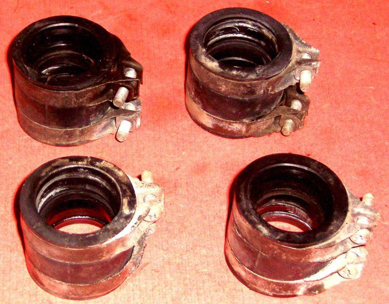 1971 honda cb500 four carburetor intake boots with clamps good condition oem*