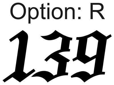 Custom racing number plate vinyl decals mx atv go kart