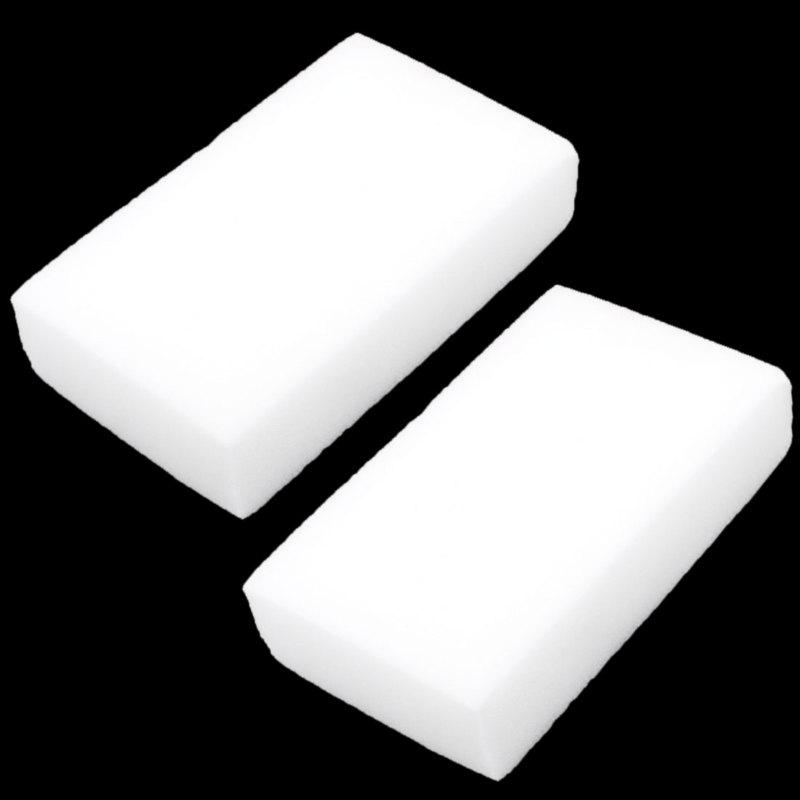 Auto car soft magic sponge cleaner cleansing eraser white 12.5 x 7 x 3cm 2 pcs