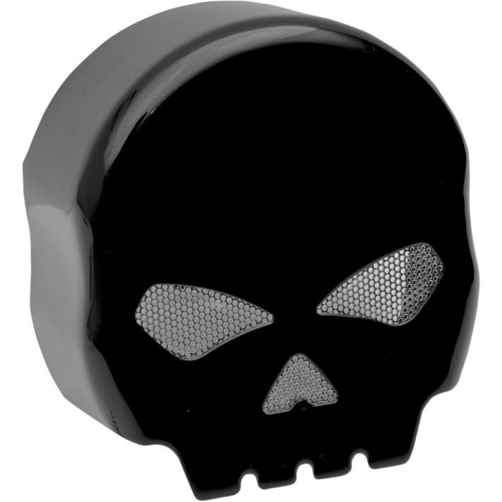 Sell Black Skull Horn Cover for Harley Softail Dyna Sportster Touring