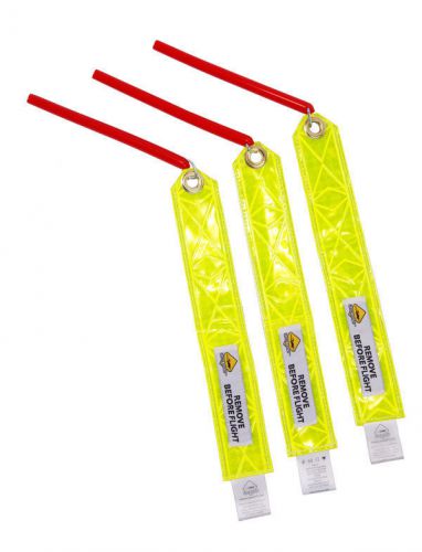 Plane sights - static wick cover set - tube style 7" high visibility reflective