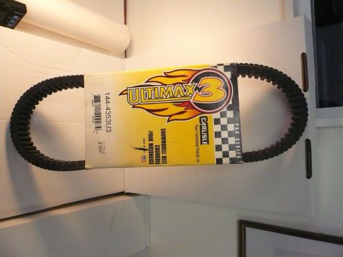 Pro series snowmobile ultimax3 belt model 144-4353u3 power transmission carlisle