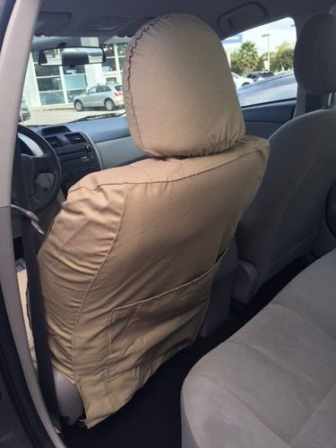 Toyota corolla 2016 car front seat cover  tan 4 pcs