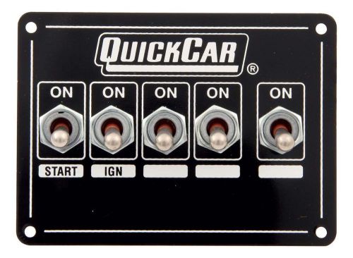 Quickcar racing products 4-1/8 x 3 in dash mount switch panel p/n 50-7711